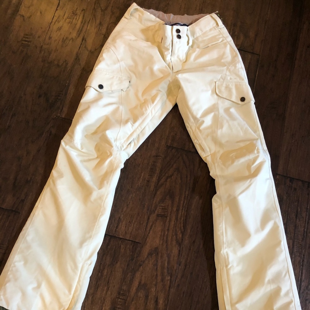 Burton snow pants ski snowboard ivory medium